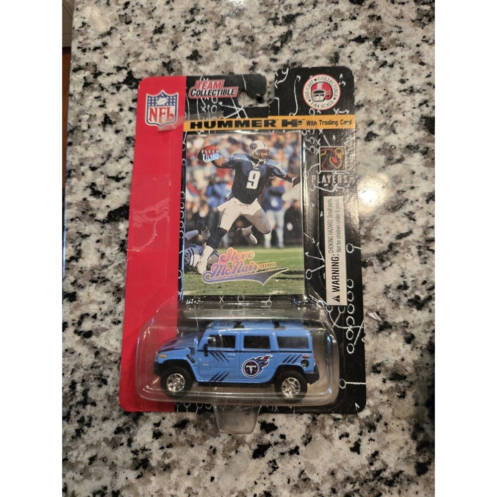 NFL Titans Steve McNair Hummer H2 Die Cast w Fleer Card